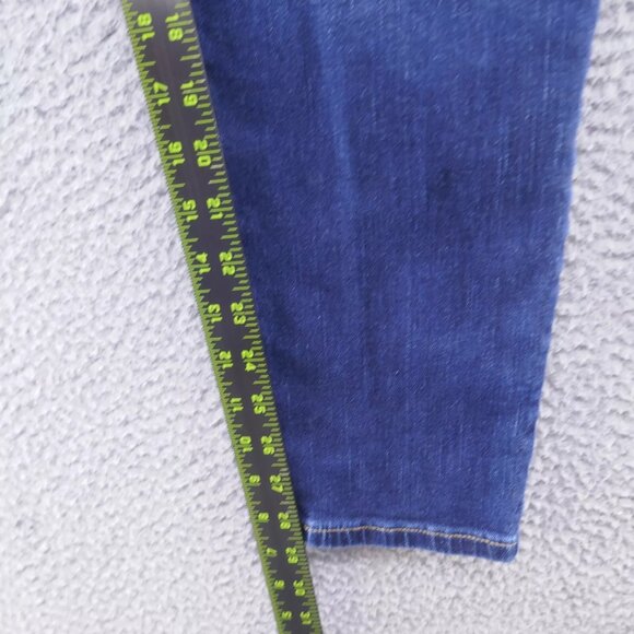 Chicos Womens Platinum Jegging Jeans 1 Size 8 Blue Distressed Studded Stretch - Picture 8 of 11